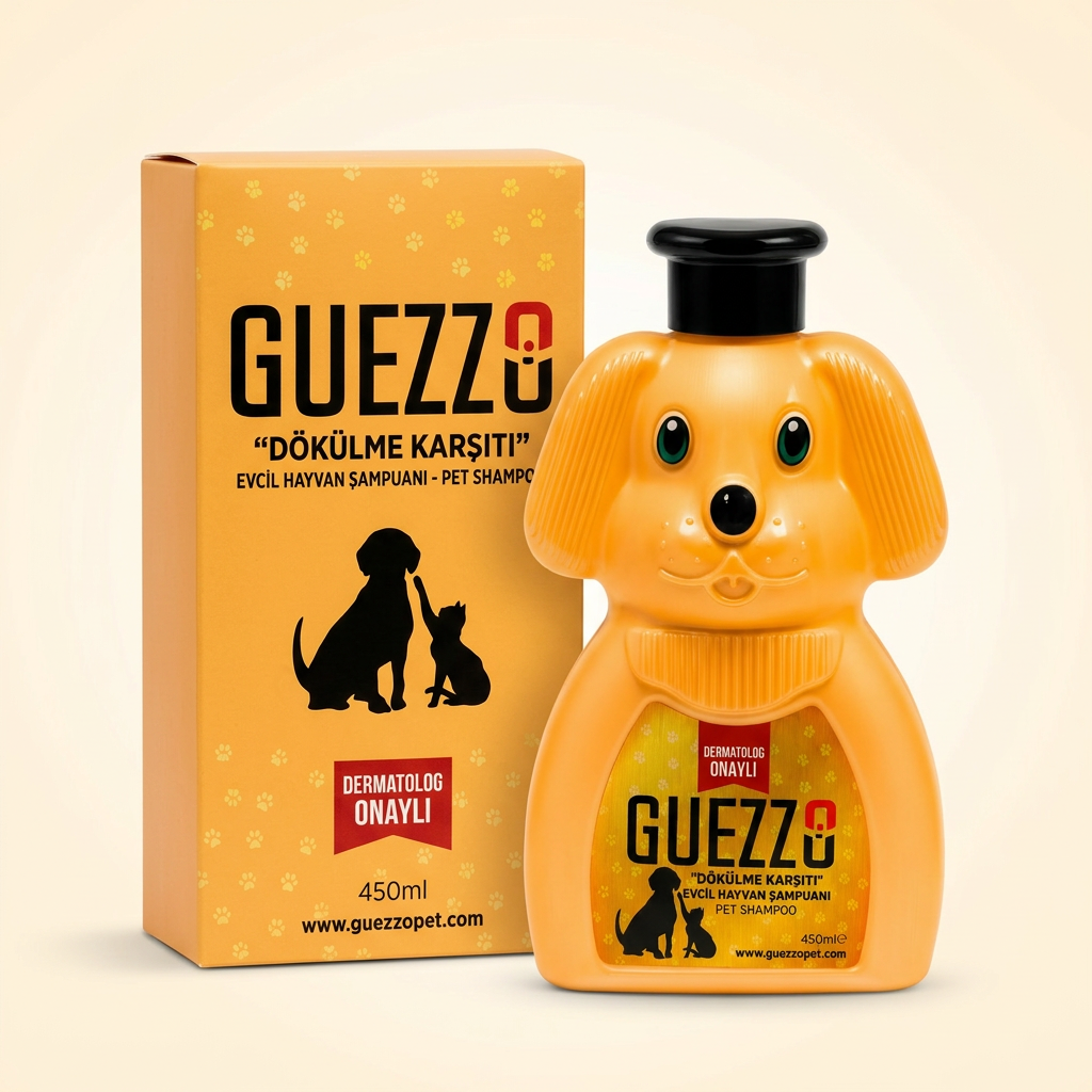 Guezzo Evcil Hayvan Şampuanı — Kutulu premium ambalaj